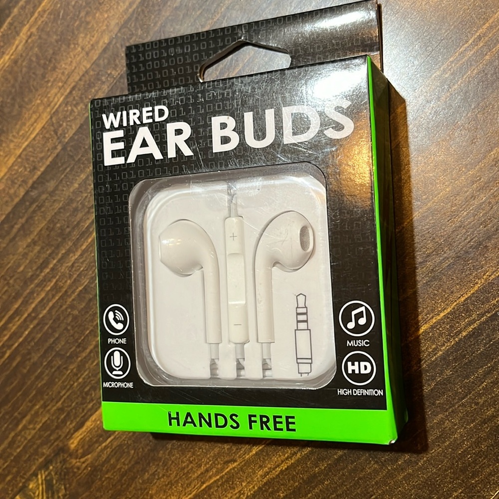 Wired Ear Buds Hands Free
